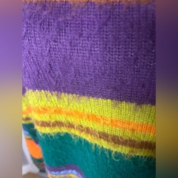 Urban outfitters | used sweater size small p | fuzzy as fun and rainbow! - Picture 3 of 11